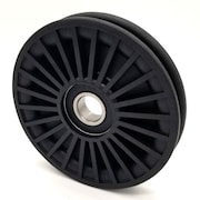 TERRE PRODUCTS Rope Idler Pulley - 4.5'' Dia.- 17mm Bore - Plastic 349000